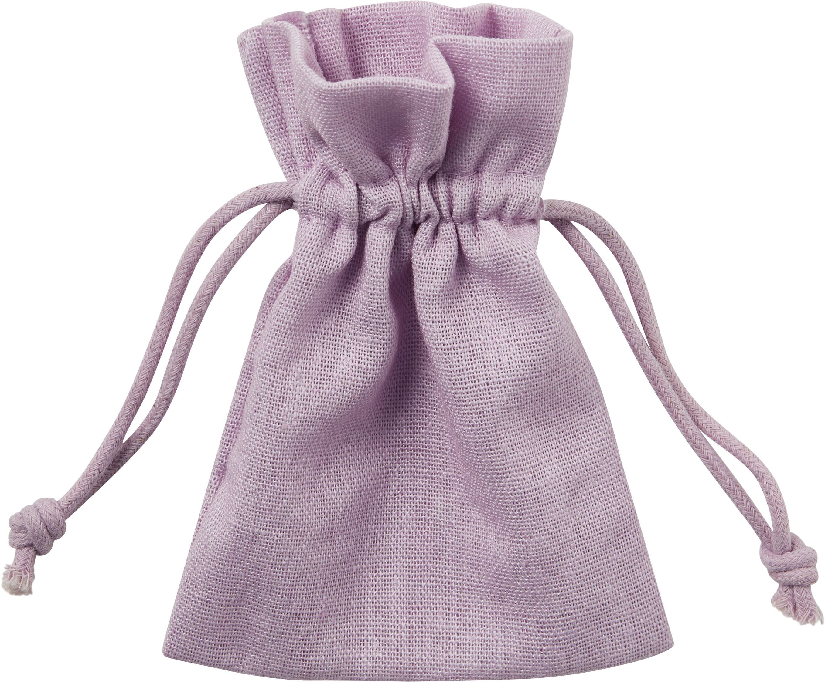 COTTON DELUXE Beutel lila 12x9 cm - Lila / B: 12.0 cm x T: 9.0 cm