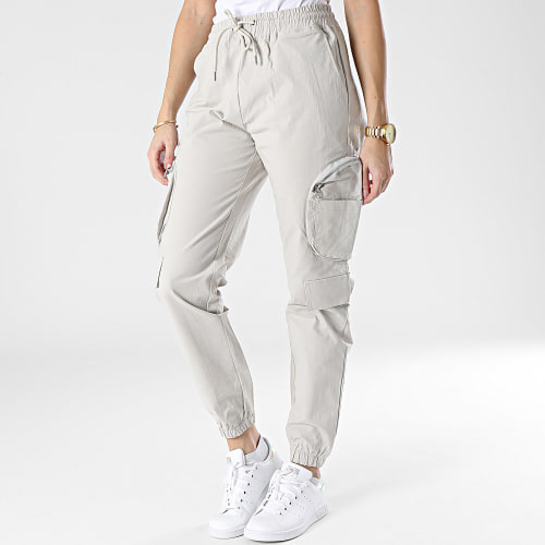 Pantalon Cargo Femme F234205 Gris