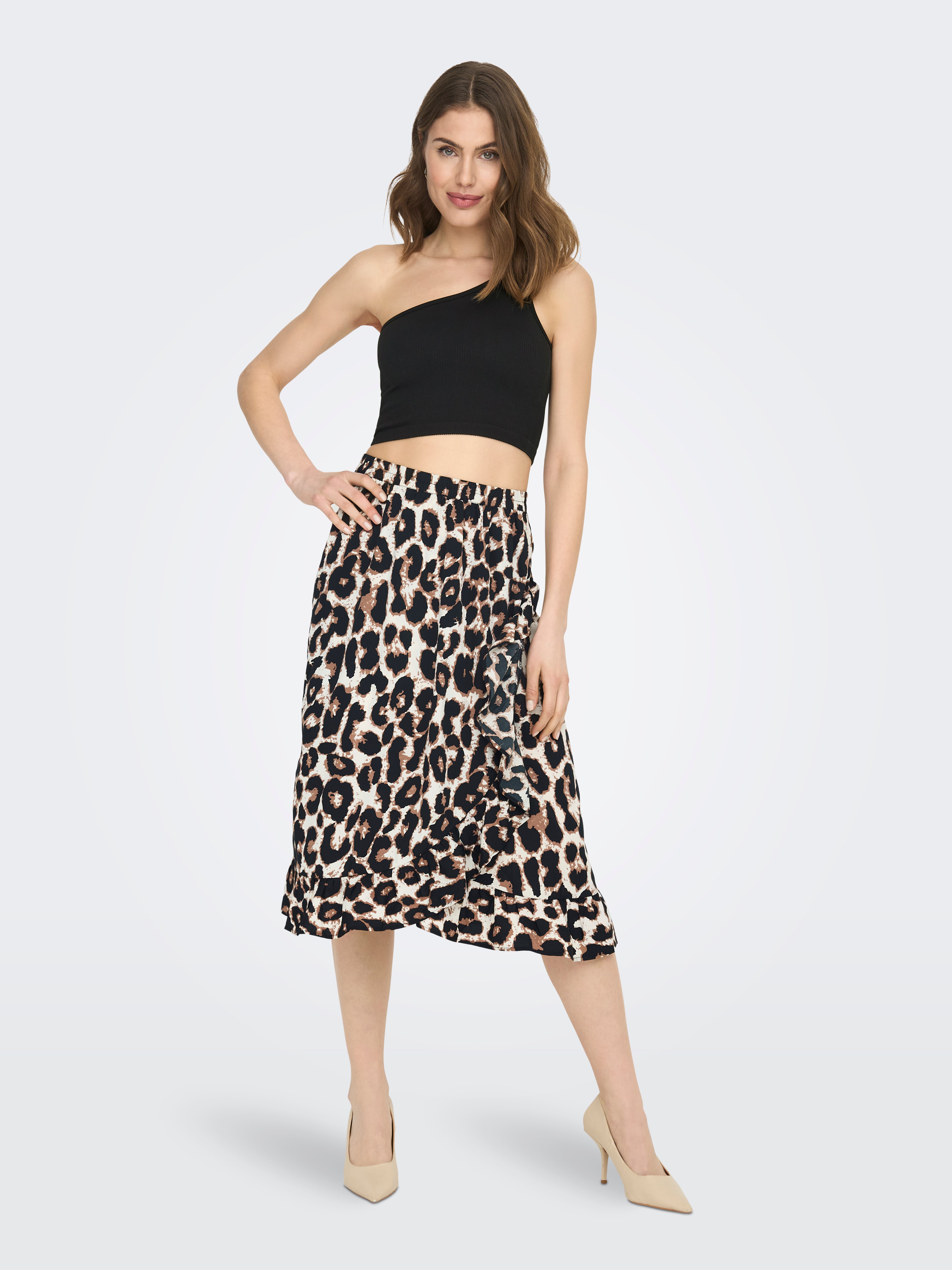ONLGWEN Asymetrisches Top Black
