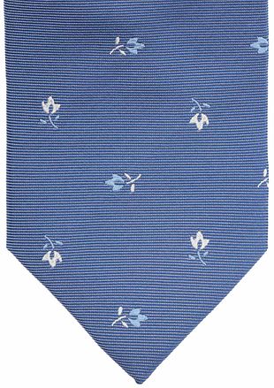 Suitable Stropdas Zijde Bloem Blauw TI25-08 kopen