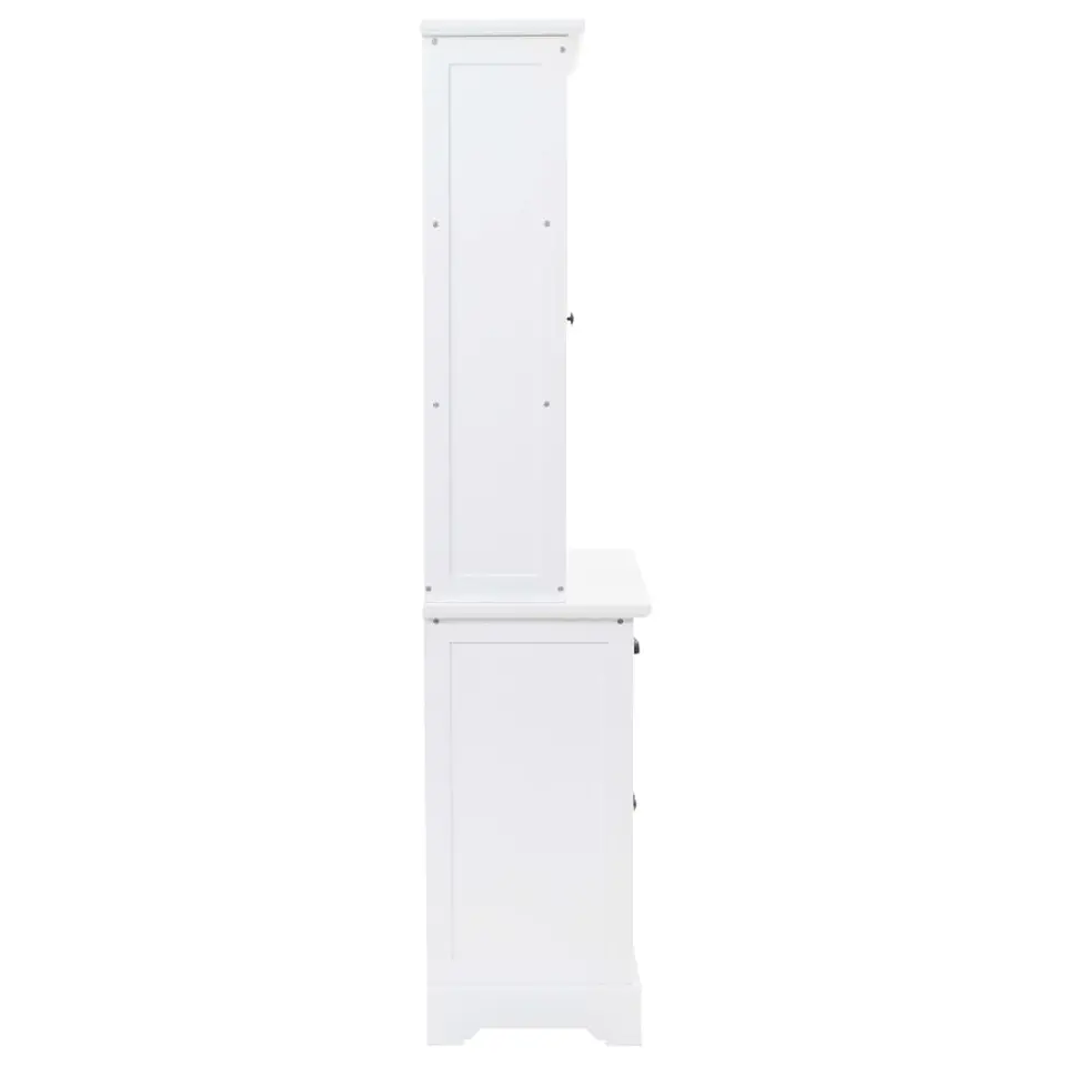vidaXL - Dressoir - Wit - Grenenhout