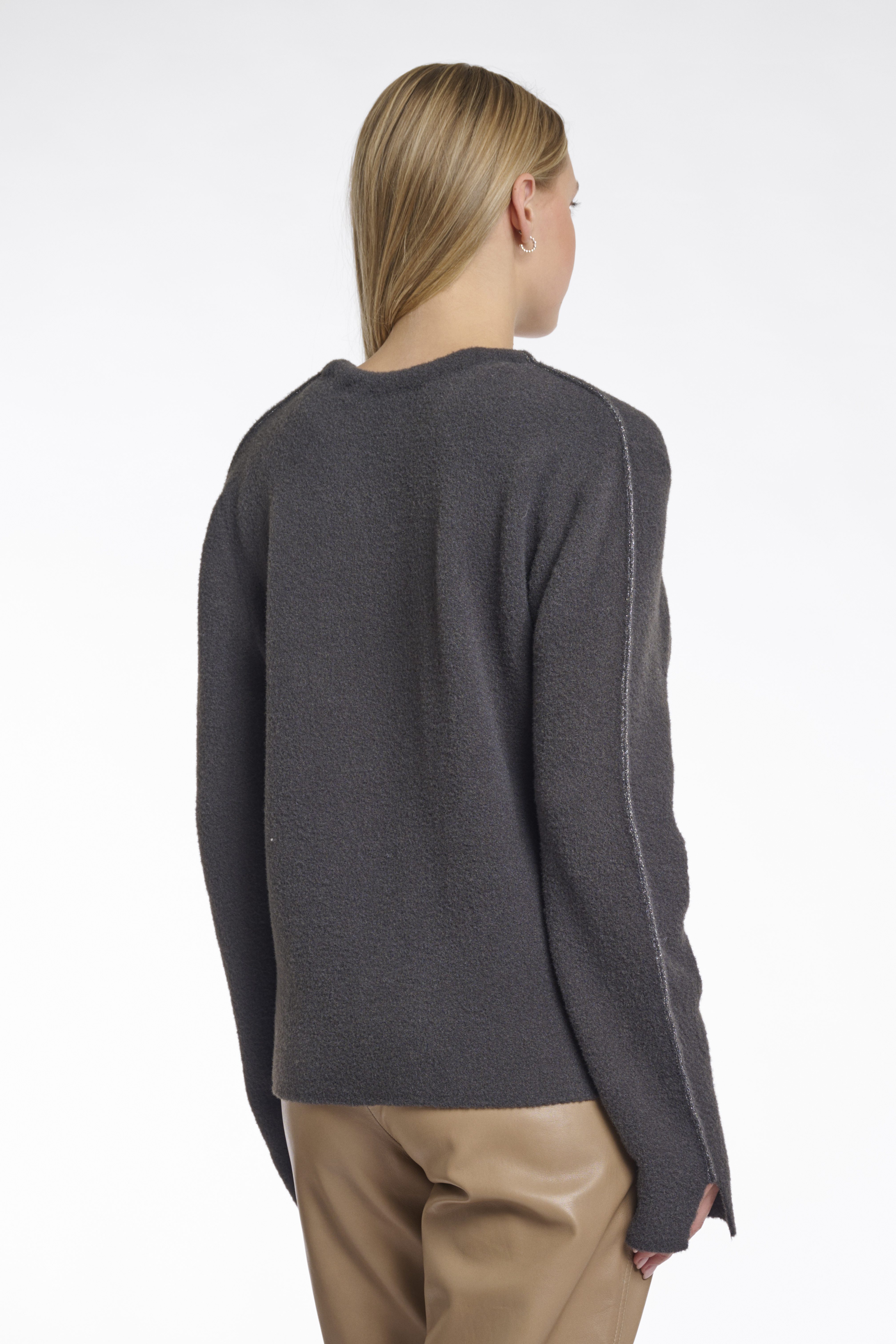 Rino & Pelle - Mijntje V-Neck Sweater - Deep Iron