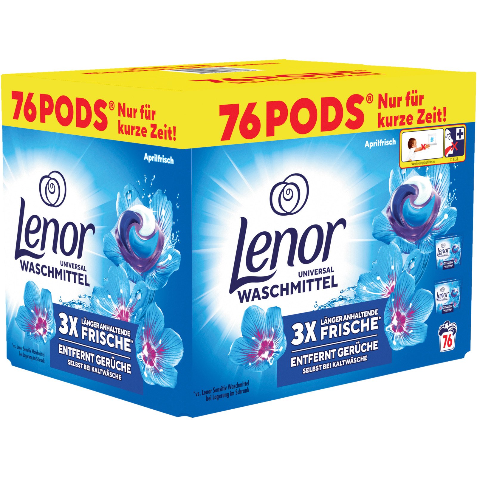Lenor Pods Aprilfrisch 2 x 38 Waschgänge