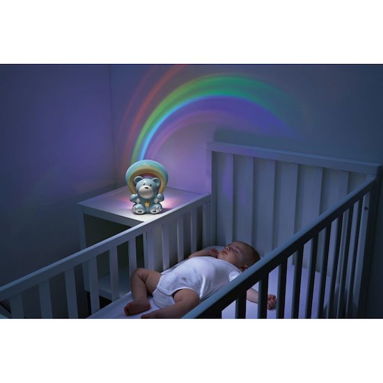 Projecteur Ourson arc-en-ciel   Bleu        de               Chicco