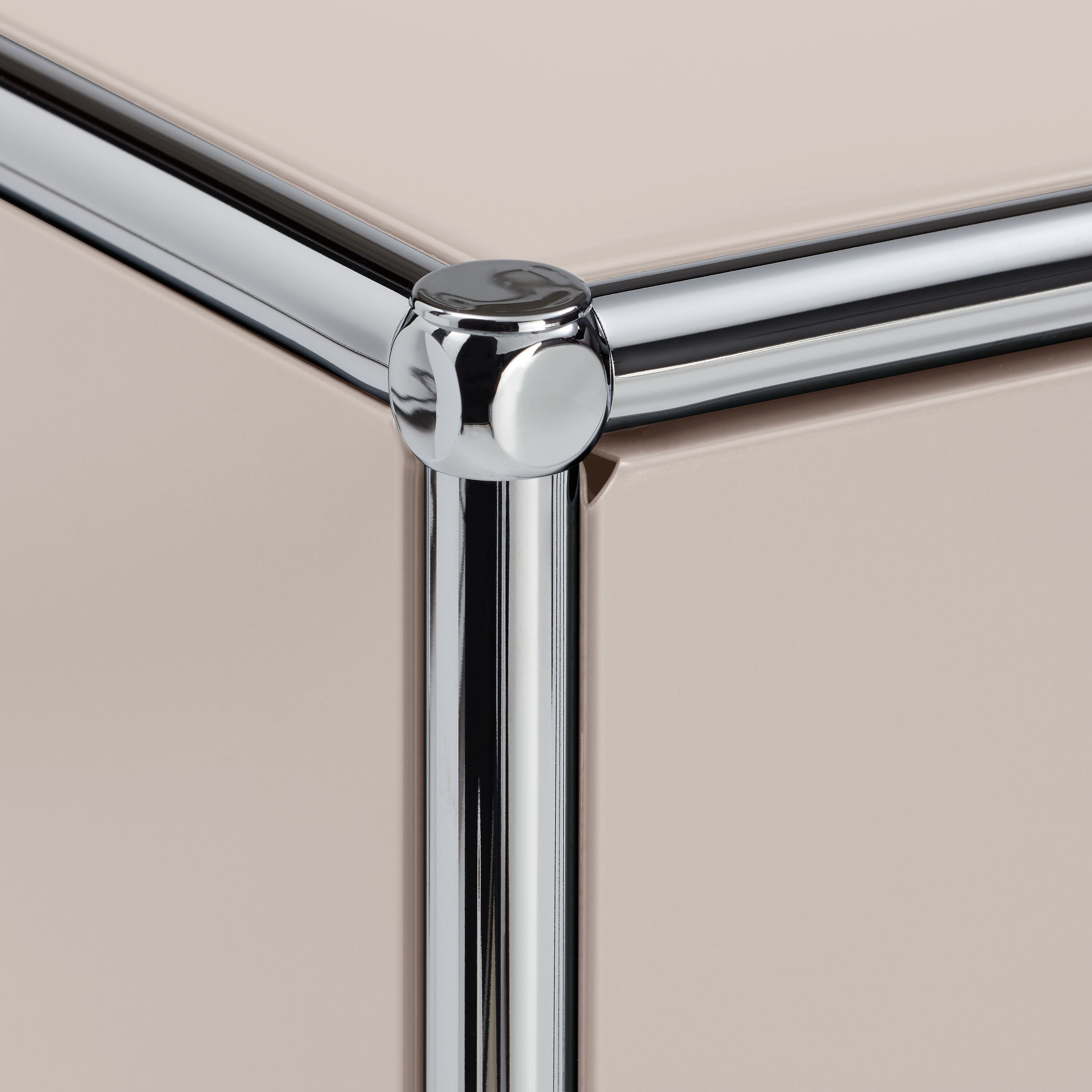 FLEXCUBE Schreibtisch - Taupe / B: 228.0 cm x T: 40.0 cm x H: 80.0 cm
