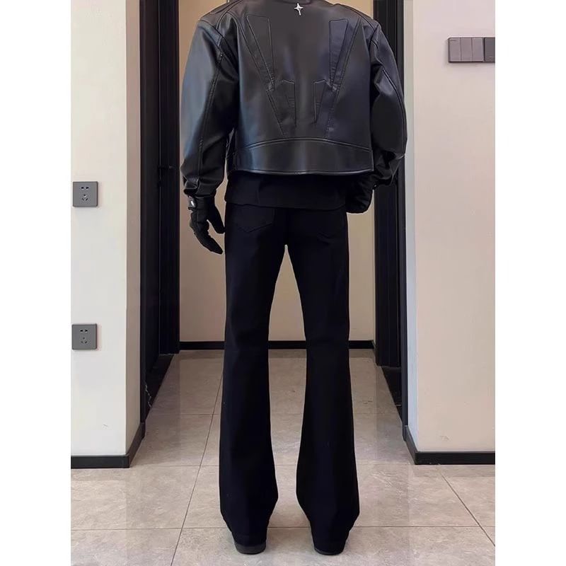 Kimeya - Hoge taille effen bootcut jeans