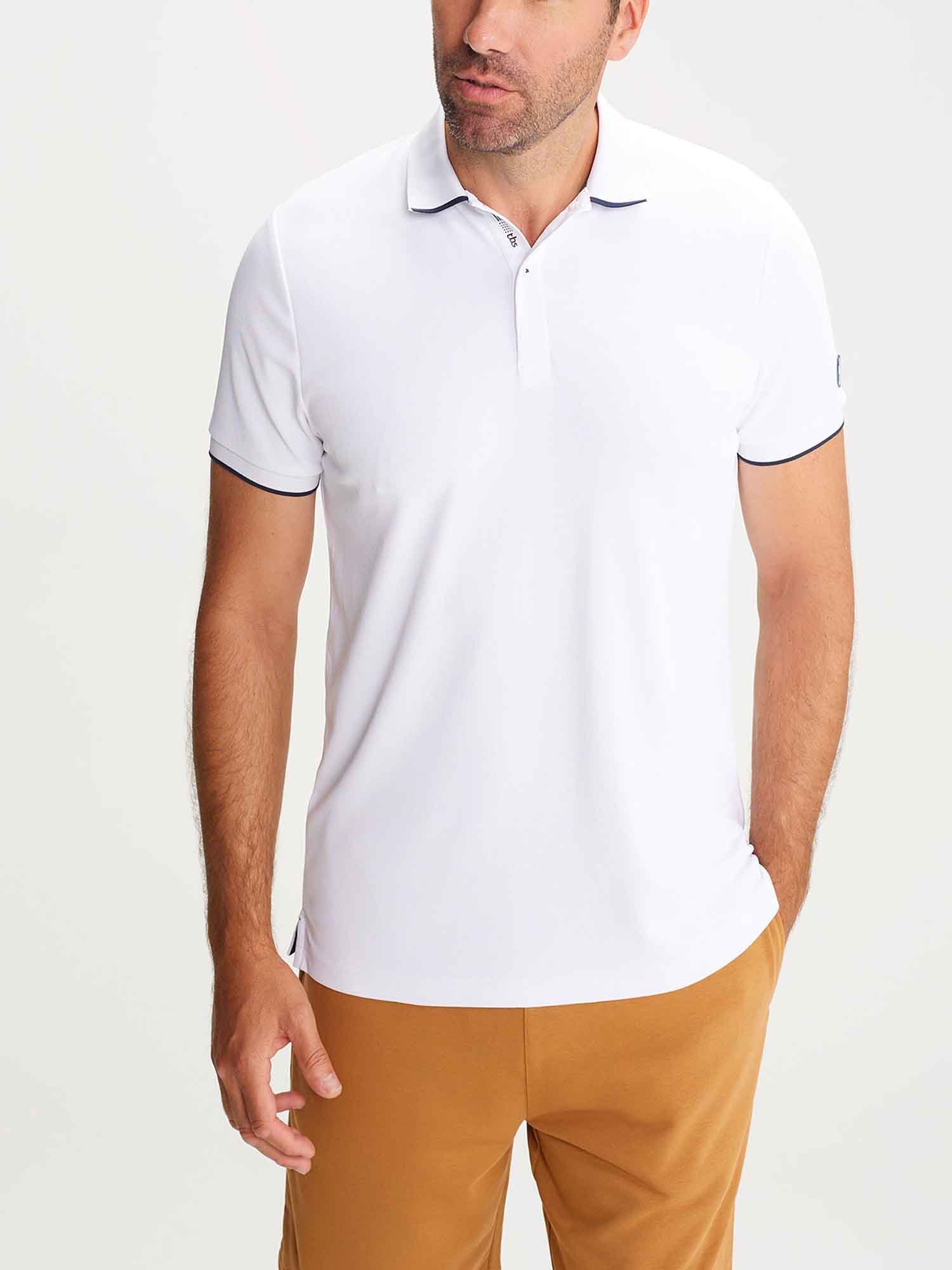 Polo Homme  Manches Courtes Blanc