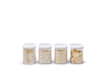 Modula set bewaardozen 4x 1000 ml - wit