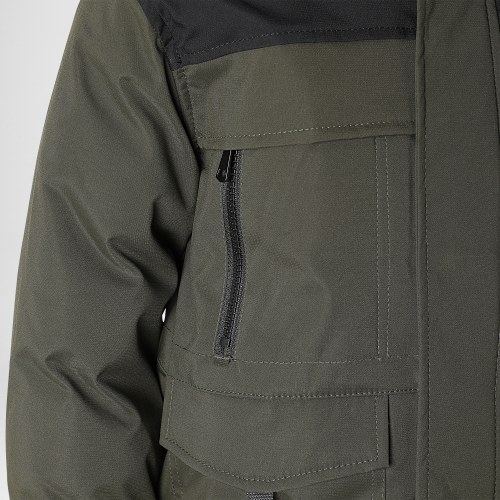 Parka Fourrure Enfant FD900 Vert Kaki