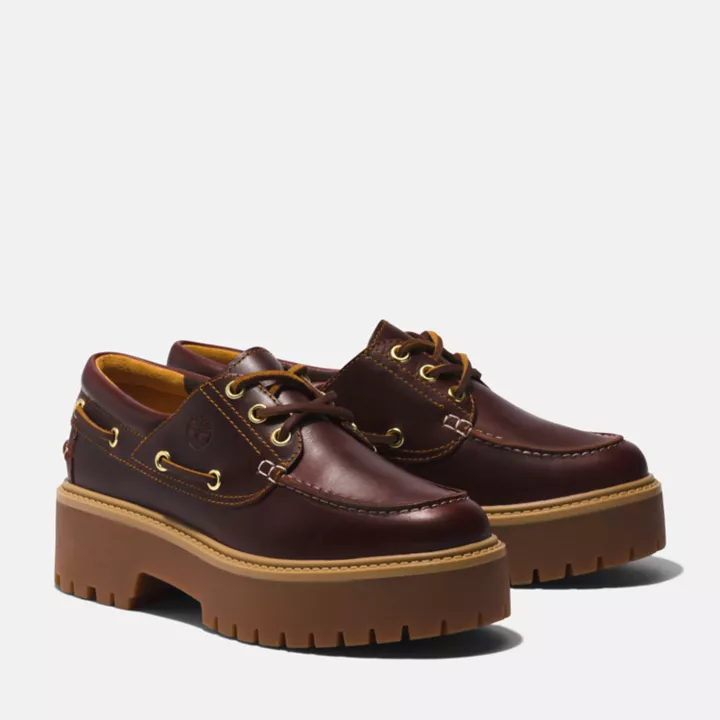 Stone Street Chaussure bateau Timberland Premium pour femme en bordeaux