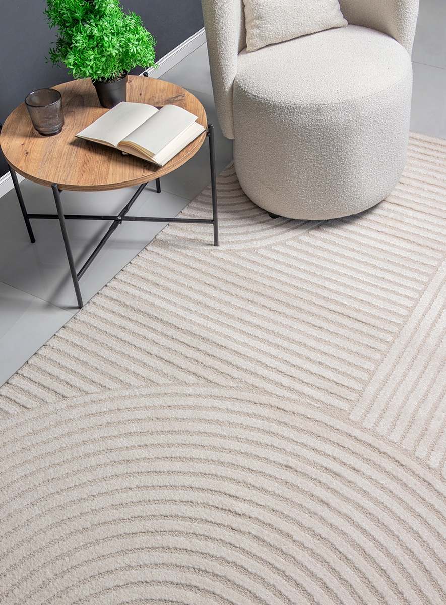 the carpet Teppich »Everest« rechteckig 14 mm Höhe moderner Wohnzimmer Teppich hohe Flordichte