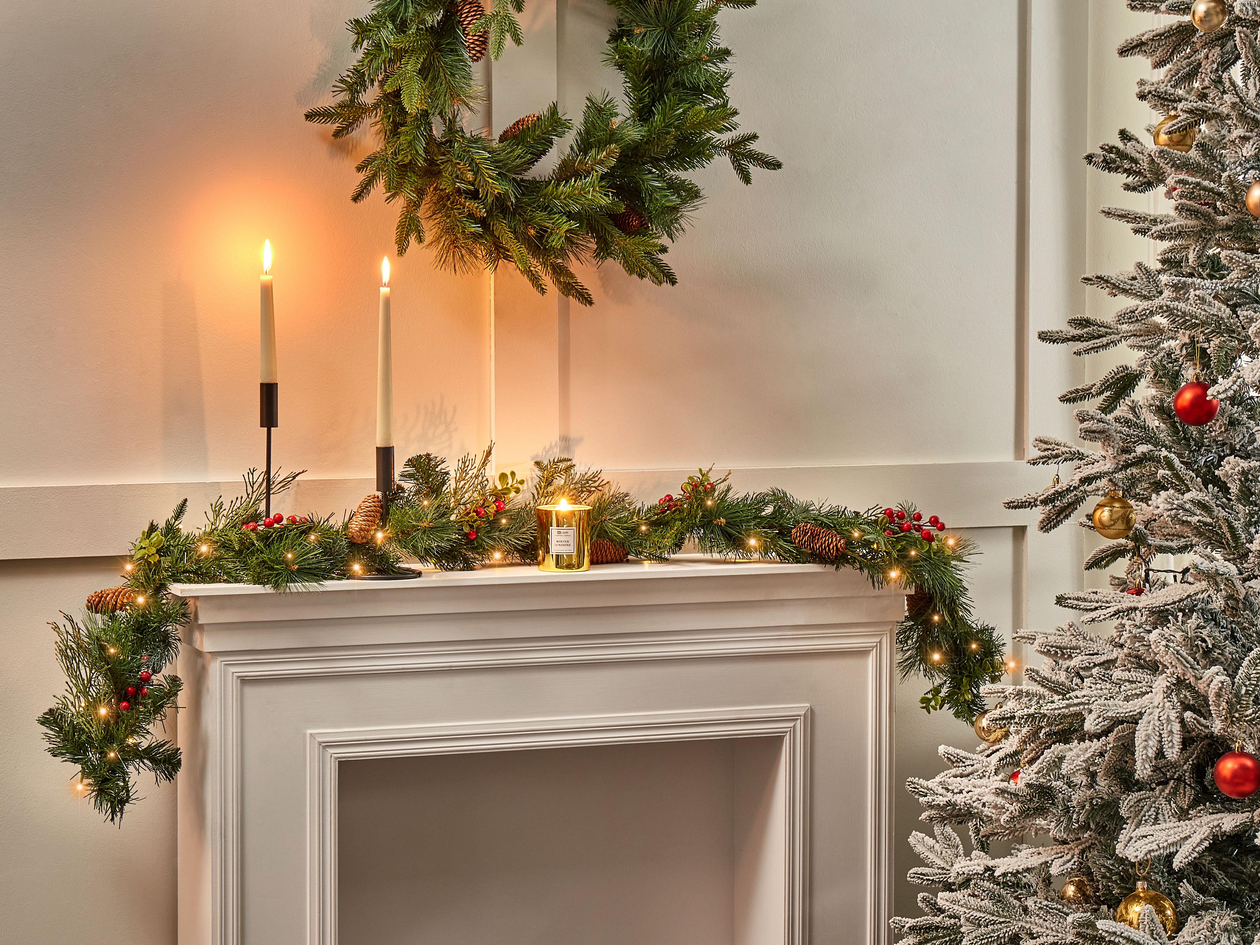 Kerstguirlande LED ELBRUS 180 cm Groen
