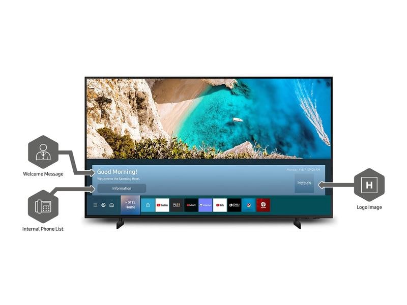 Samsung Hotel-TV HG65AU800EEXEN 65 