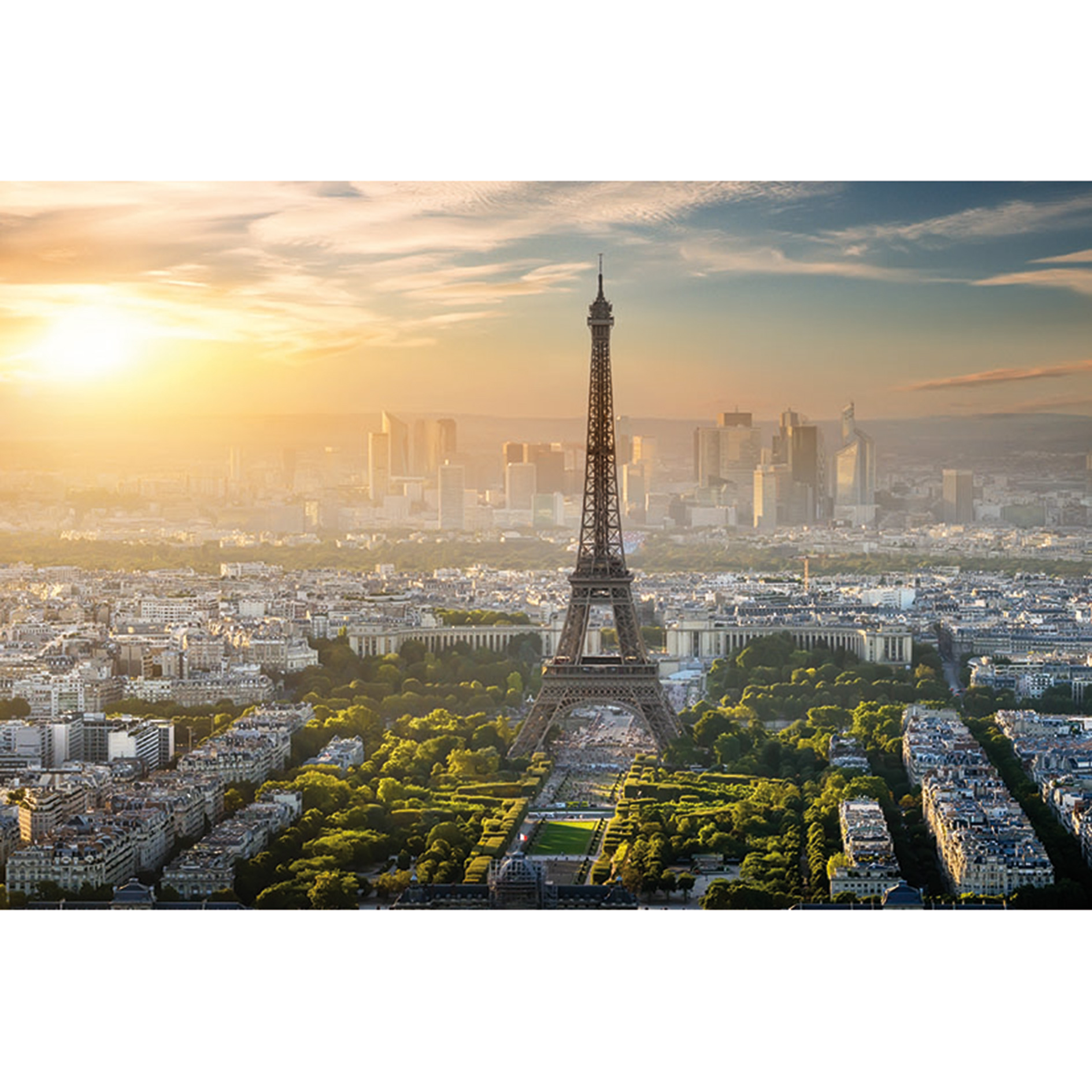 Keilrahmenbild SKYLINE PARIS - 90x60 cm
