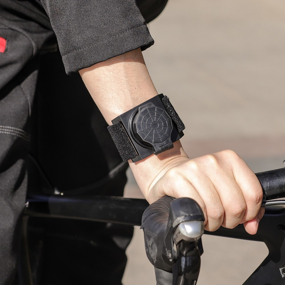 360° Universal Fahrrad Klapp Rückspiegel Velo Spiegel Armband - Schwarz