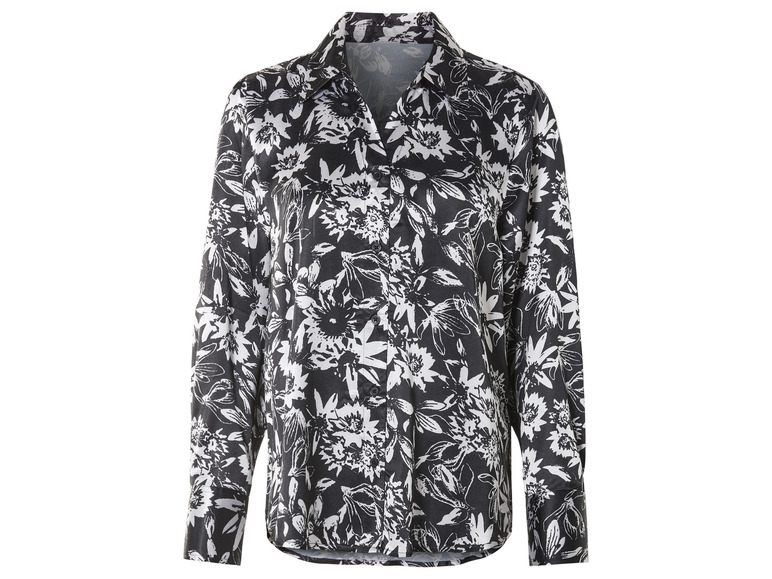Dames satijnen blouse