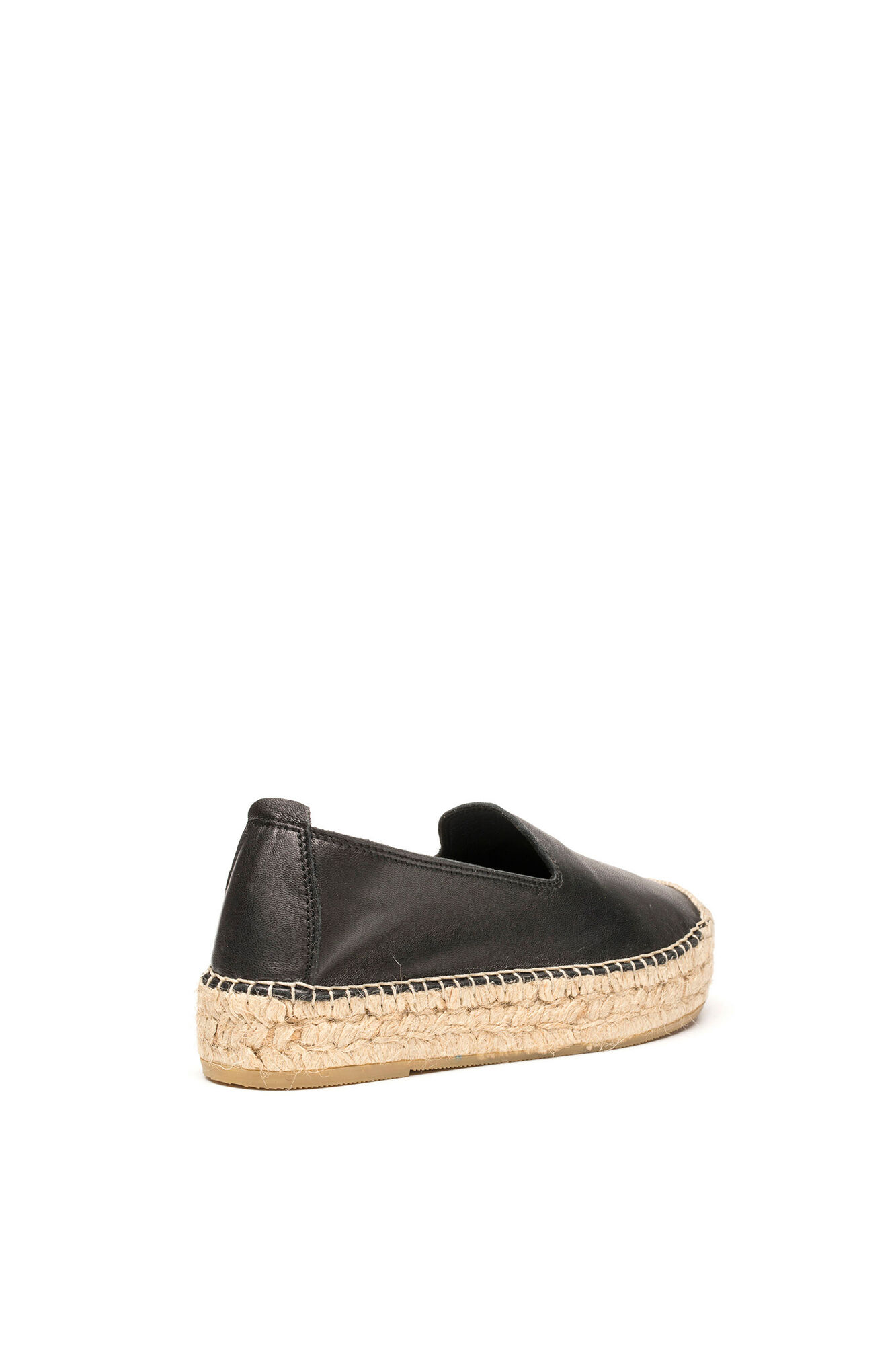 Chinelo Mocassim Plano de Juta - preto