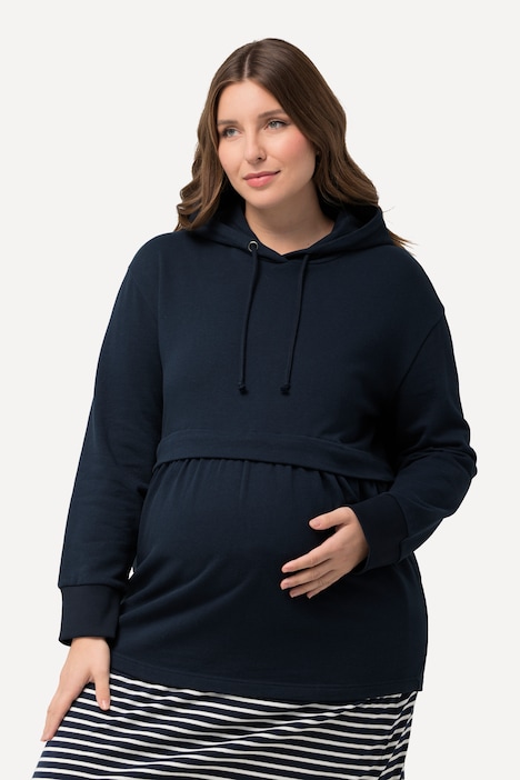 Bellieva Hoodie, GOTS, A-Line, Still-Funktion, Kapuze, Langarm, Biobaumwolle