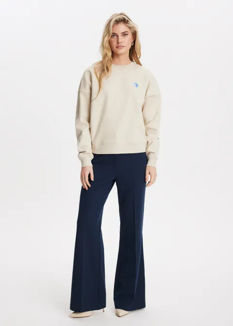 Sweater met print more sun zand (ZND.L)