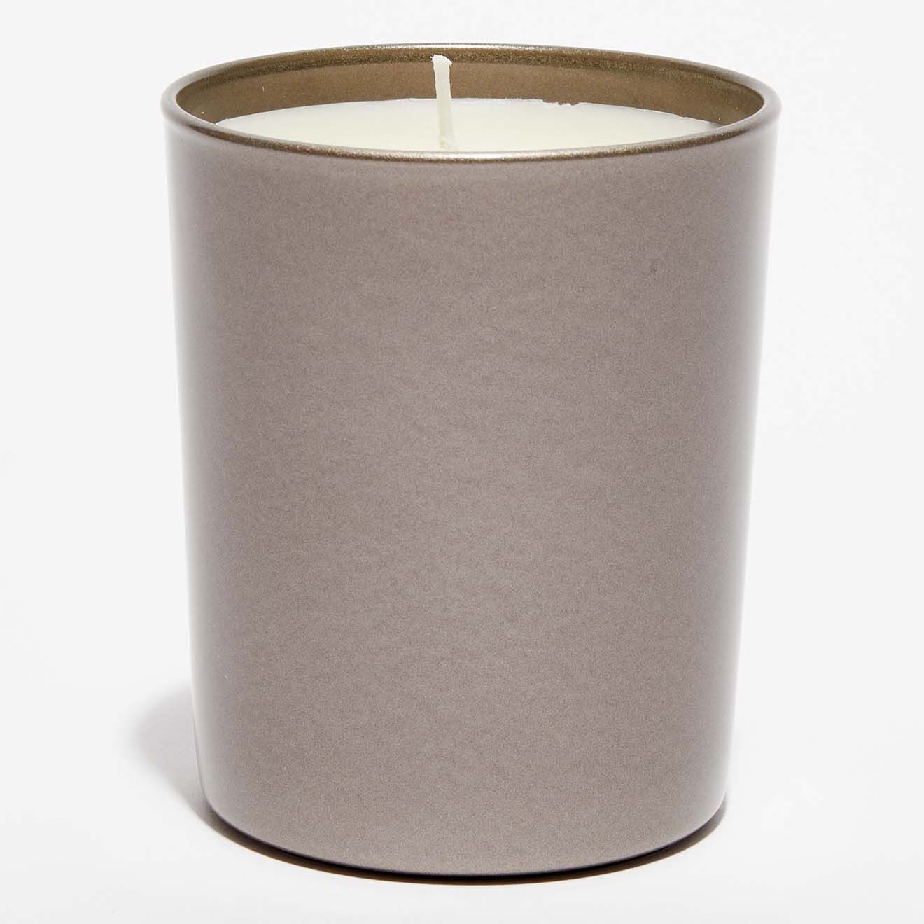 Hypsoé Bougie parfumée verre coloré nacré Ambre - 1 mèche 50h