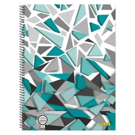 ONLINE Collegeblock Fresh 3D, A4, 80 Blatt, kariert