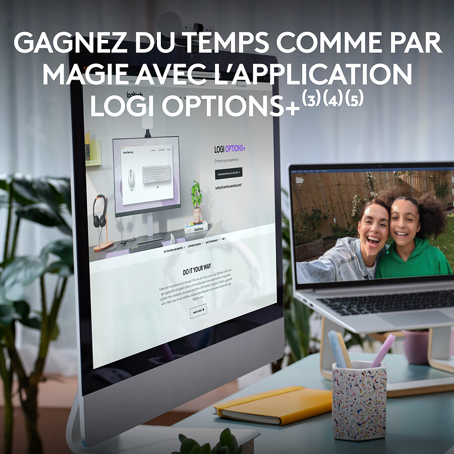 Logitech Signature Slim MK950 - Blanc cassé