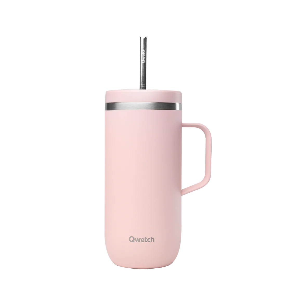 Cold Cup isotherme Anse Pastel Rose - Qwetch