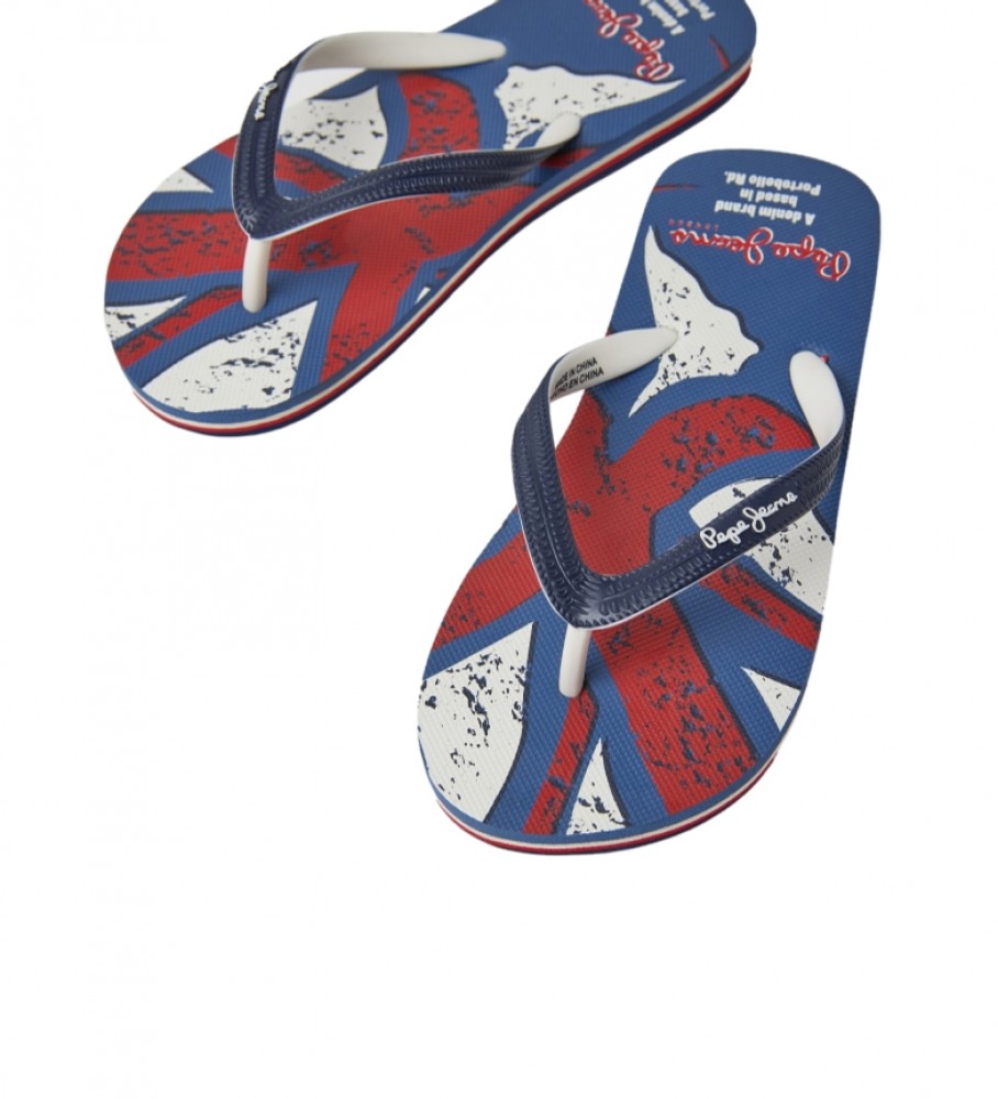 Chinelo Pepe Jeans com Bandeira Azul de Praia