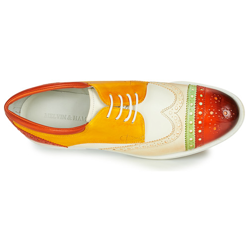 Melvin & Hamilton - AMELIE 85 - Blanc / Jaune / Marron