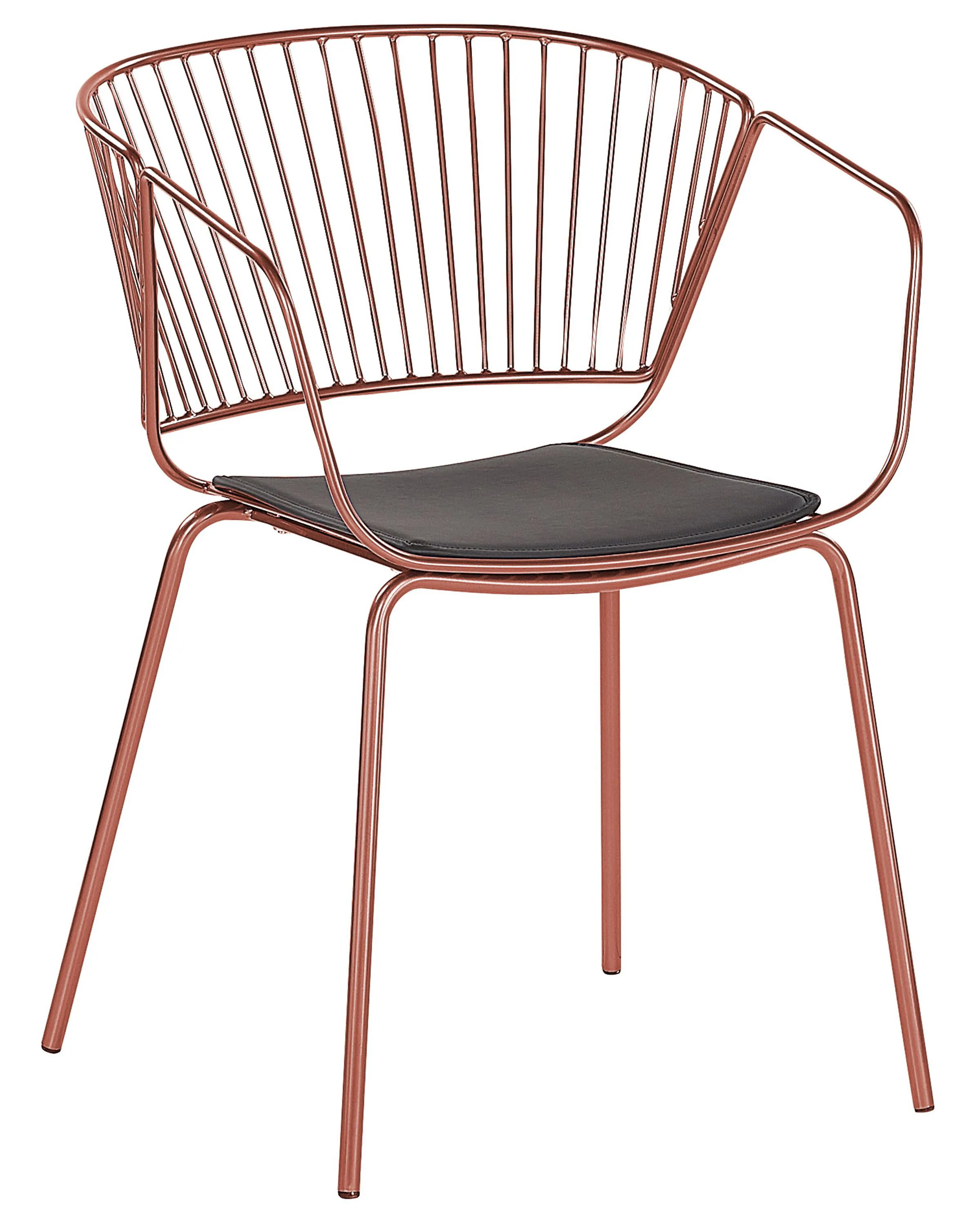 Set van 2 eetkamerstoelen RIGBY Metaal Koper