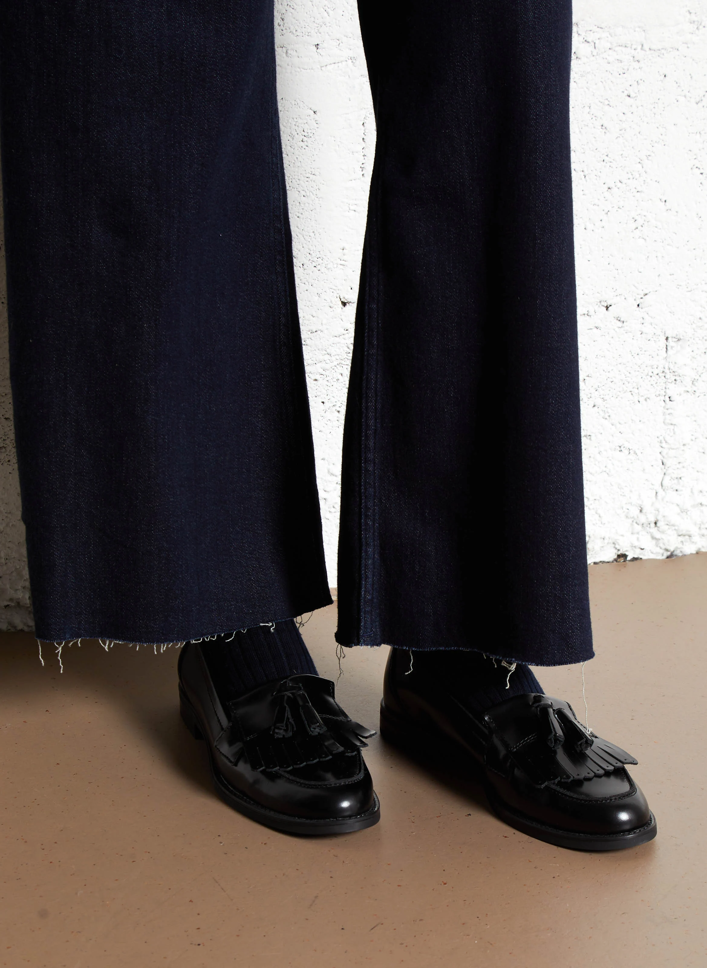 NELLE - Mocassins en cuir | Noir