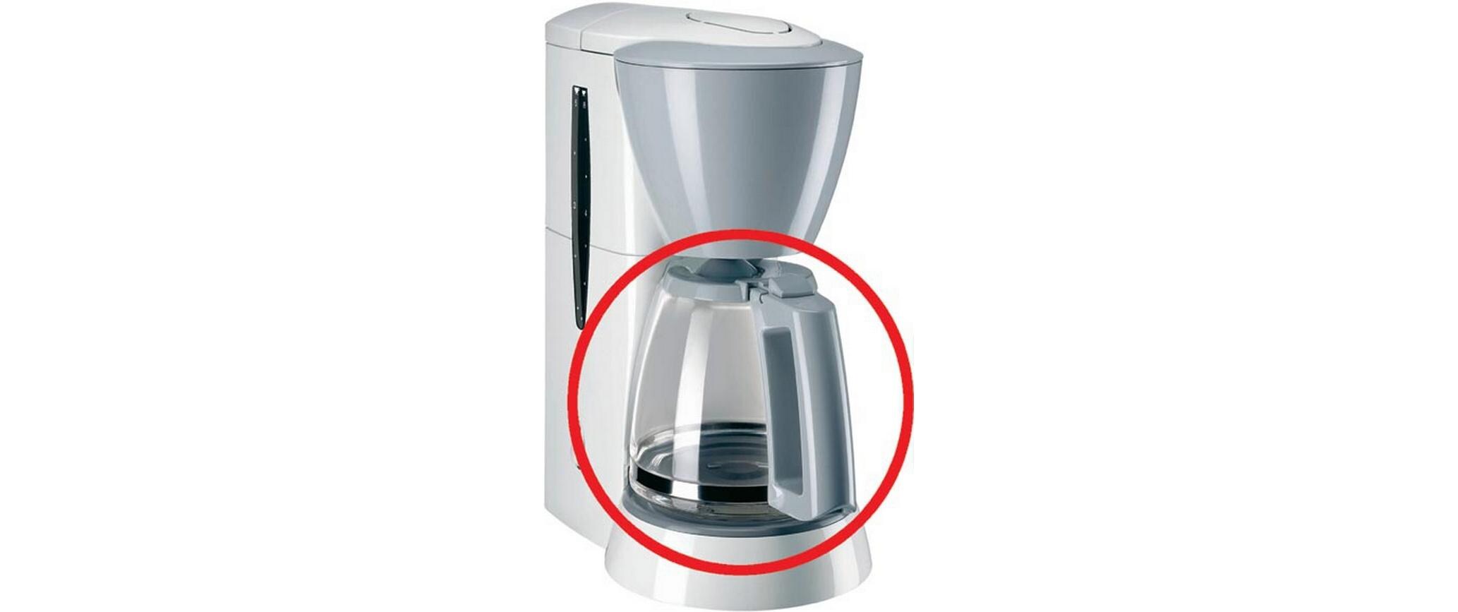 Kaffeekanne Single 5 0.65 l, HellgrauErsatzglaskanne aus Glas