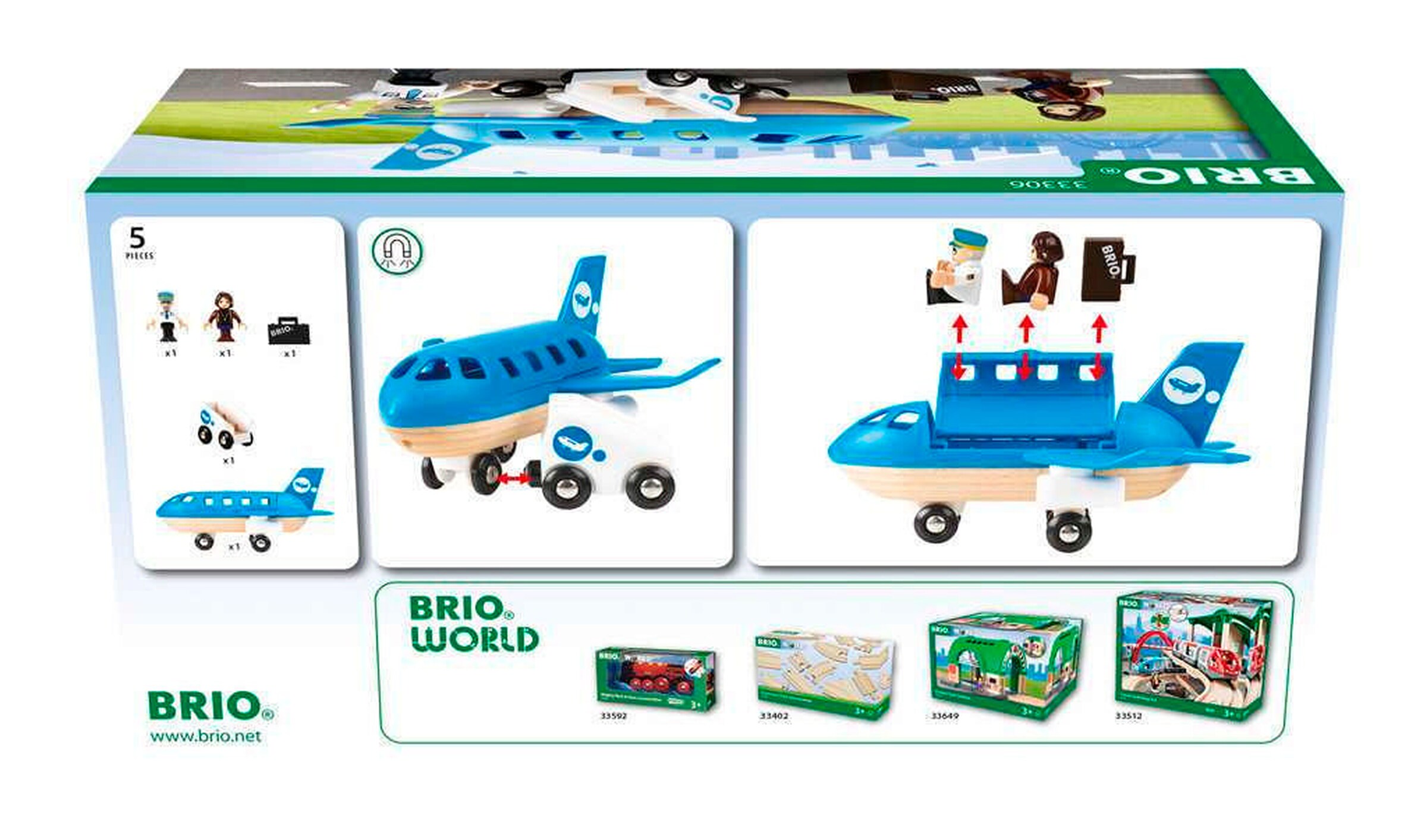 BRIO Blaues Flugzeug