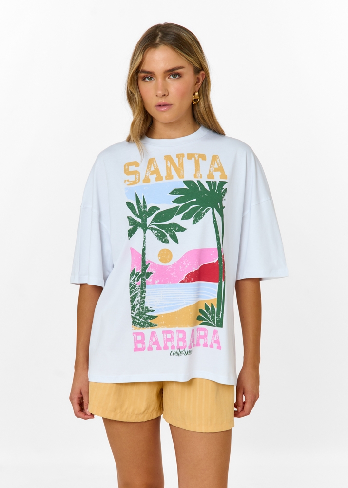 Santa Barbara t-shirt wit
