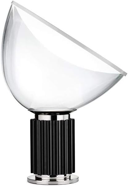 Flos Tischlampe Taccia Small Schwarz by Achille and Pier Giacomo Castiglioni, 16W, Innenbeleuchtung, 37,3 x 14,2 x 48,5 cm, F6604030