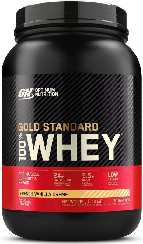 Optimum Nutrition Gold Standard 100% Whey Protein - French Vanilla - Proteine Poeder - Eiwitshake - 900 gram (28 servings)