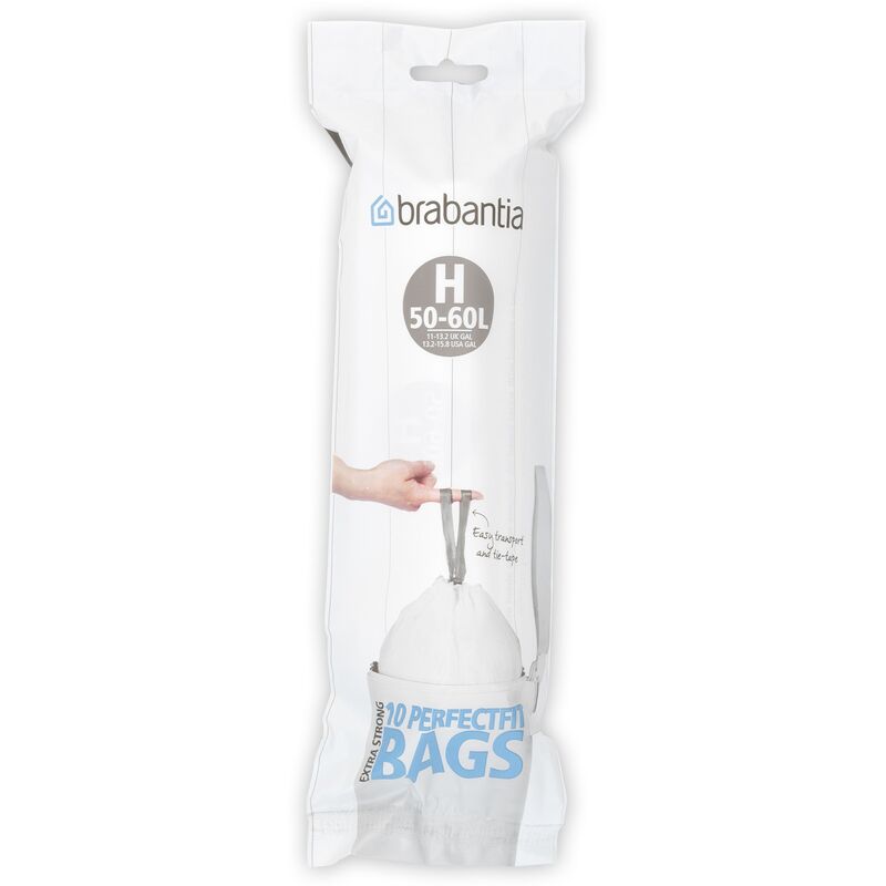 Brabantia Abfallsäcke PerfectFit, H, 60 l, 10 Stück