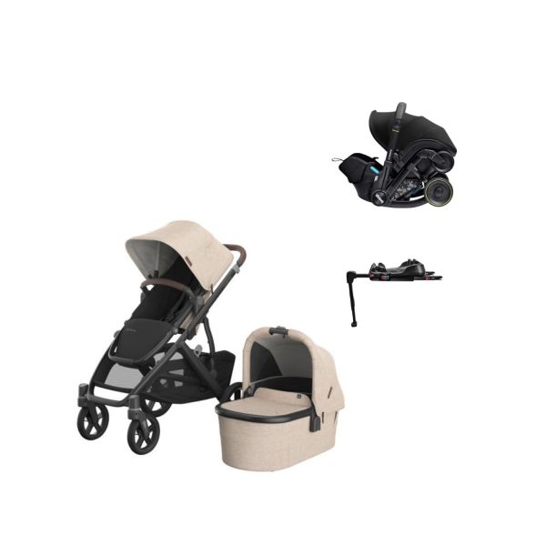 UPPAbaby VISTA V3 Kinderwagen 4-in-1 - Dillan | Doona X Autostoeltje | Doona X Isofix Base