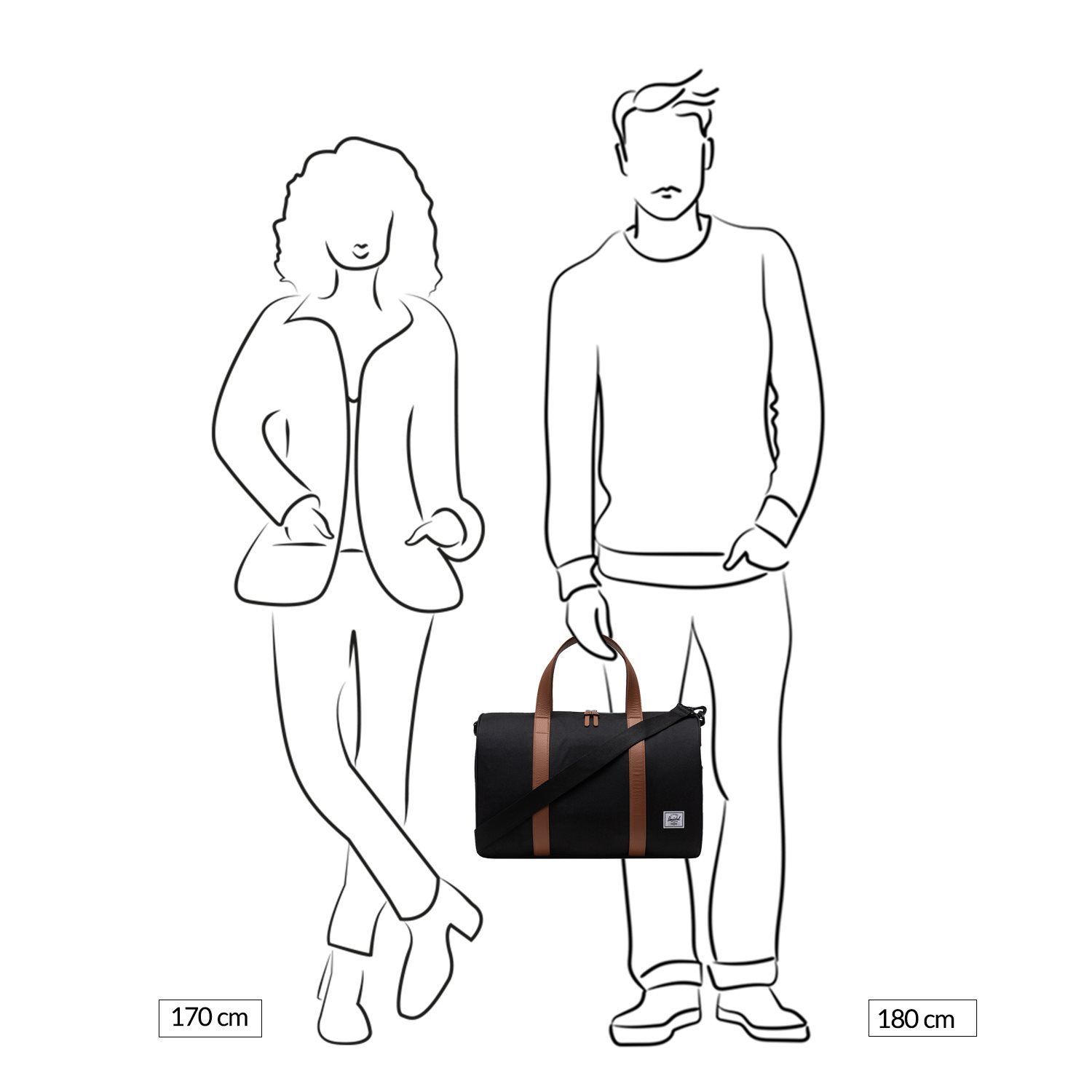 Herschel Supply Co. Novel Carry On Duffle nirvana