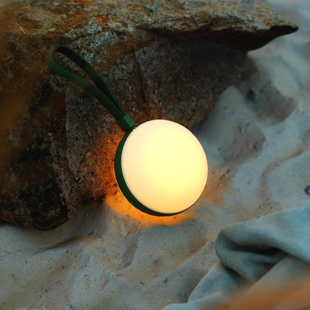 LED oplaadbare tafellamp Bring To-Go 12 in wit en groen, 1W, 70lm, IP44