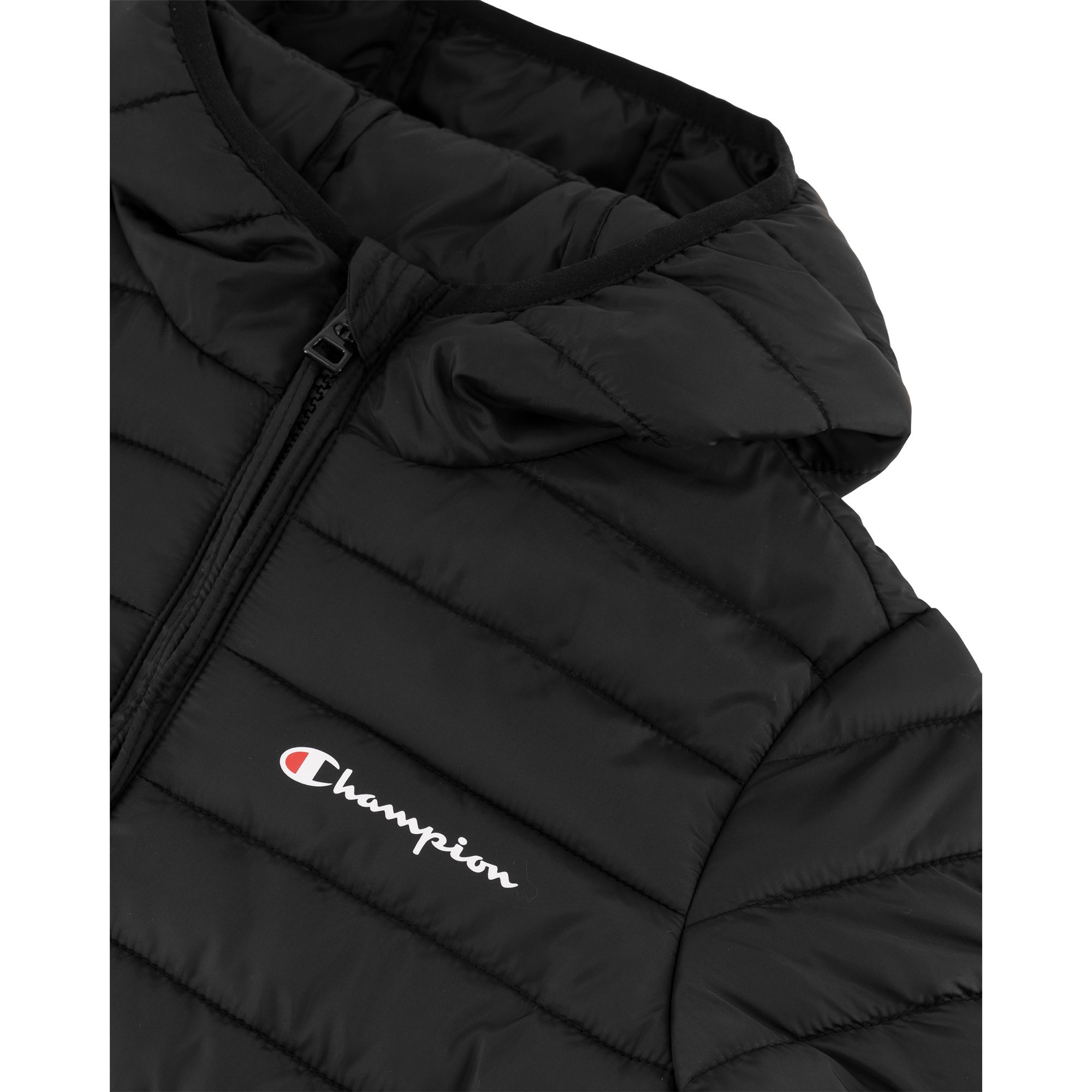 Champion Hooded Jacke Kinder schwarz