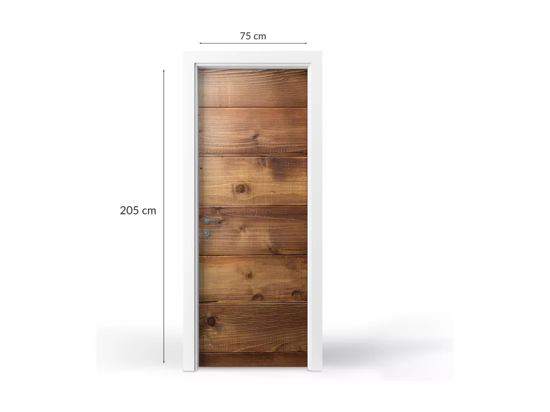 Stickers porte autocollants - Parquet 75x205 cm