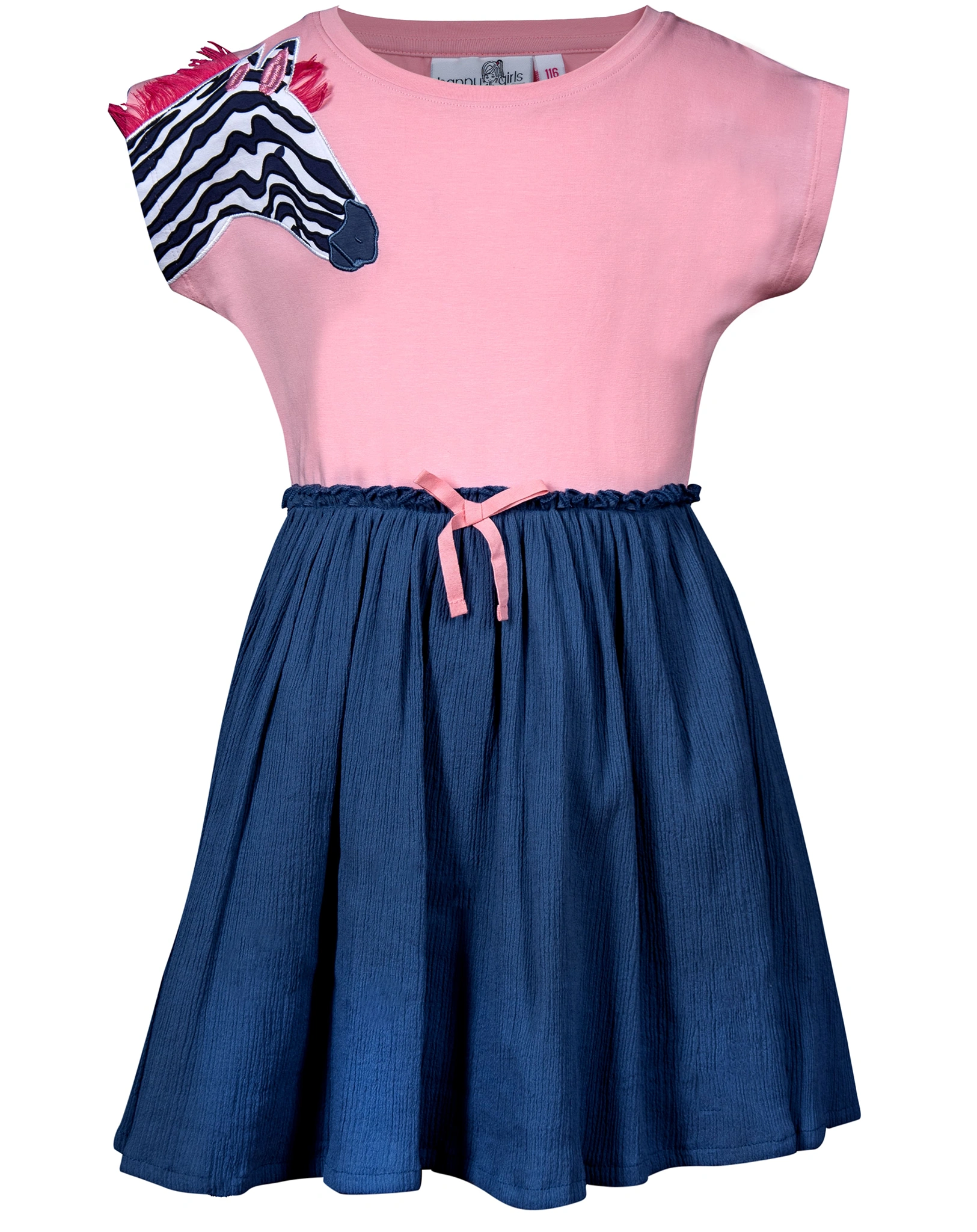 Kurzarmkleid ZEBRA in candy pink