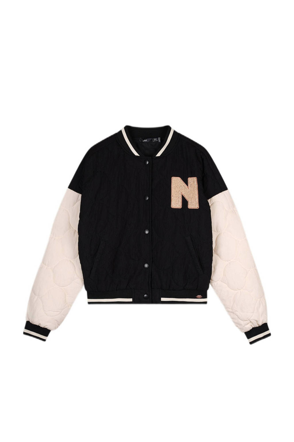 NoBell’ baseball jacket Darsy zwart/ecru