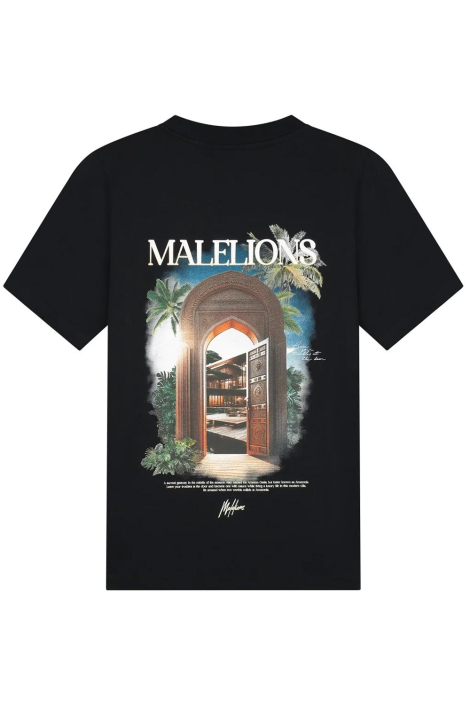 Malelions zwarte heren t-shirt