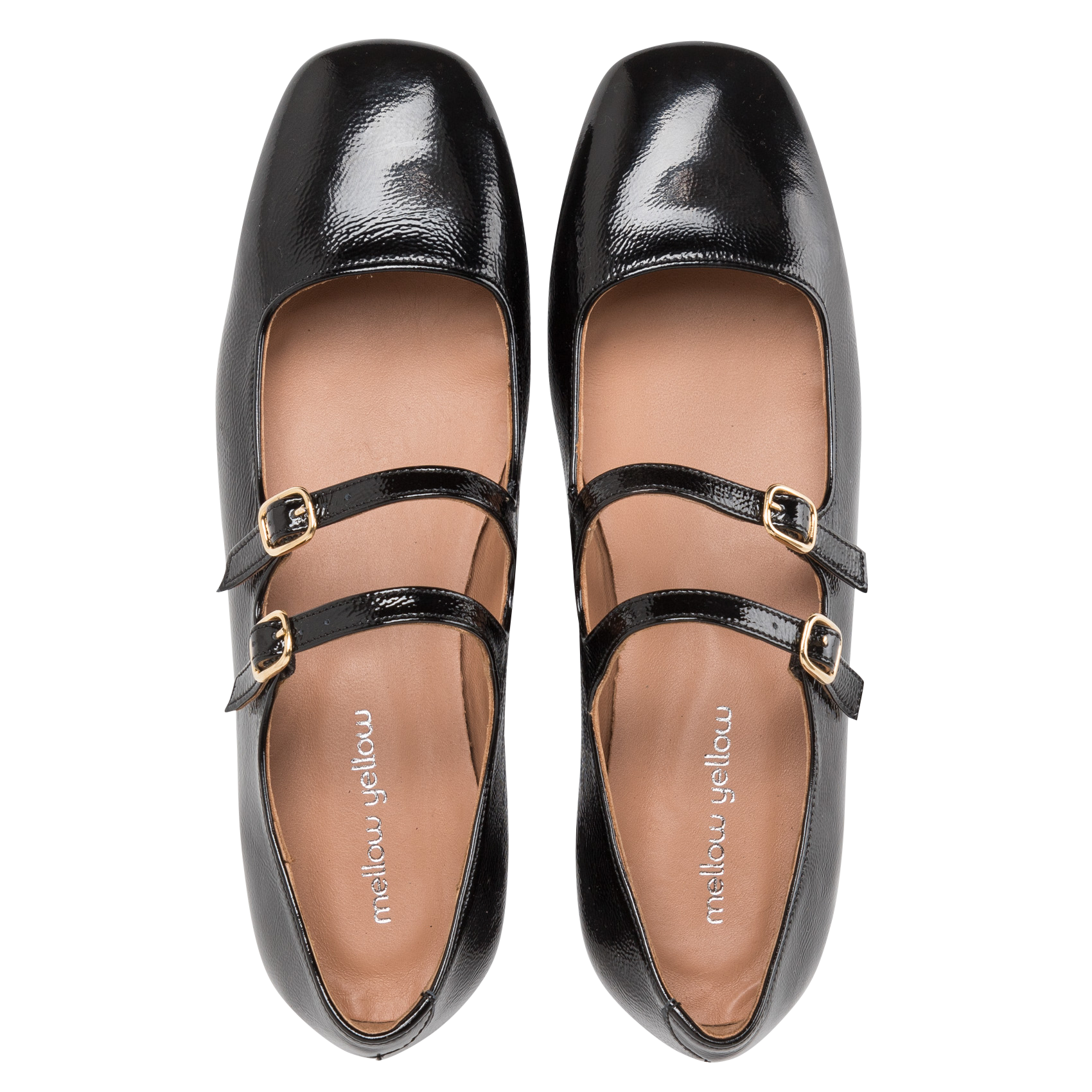 AURELLA - Babies en cuir | Noir