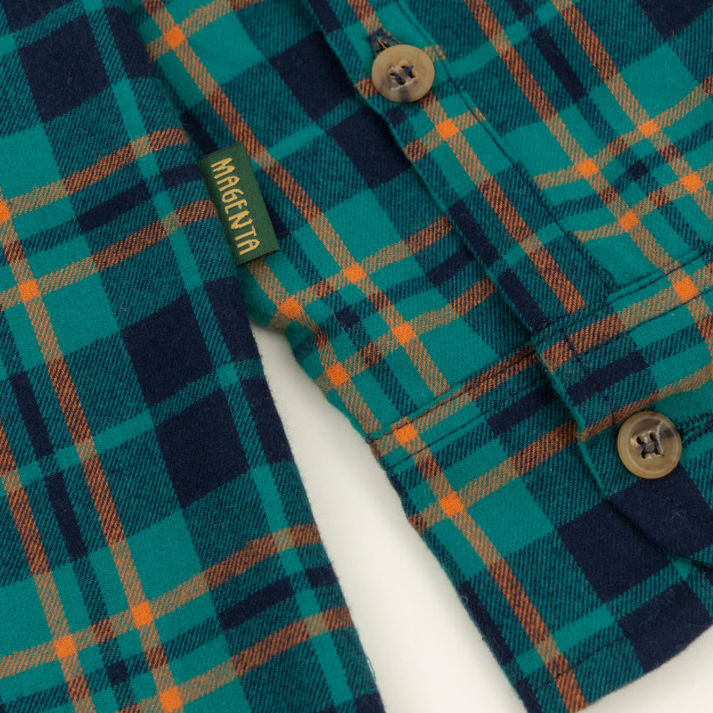 CHEMISE EN FLANELLE JAZZ - VERTE