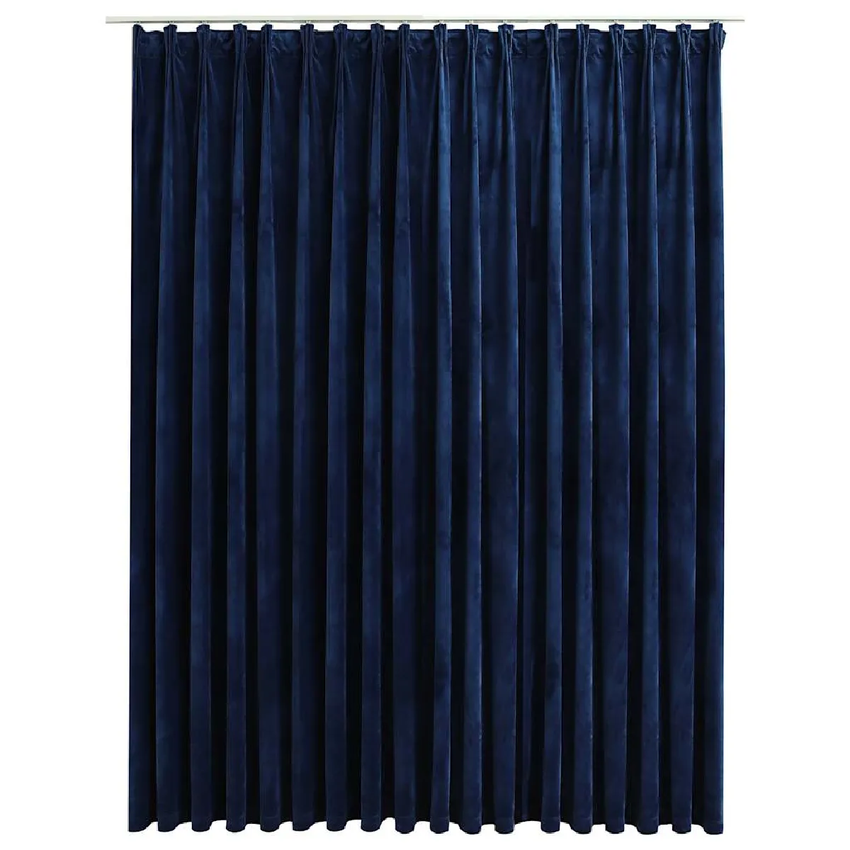 VidaXL Rideau occultant en velours 290x245 cm - Bleu foncé