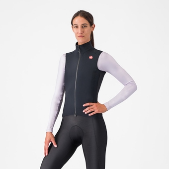 Castelli Espresso  Weste Light Black Damen