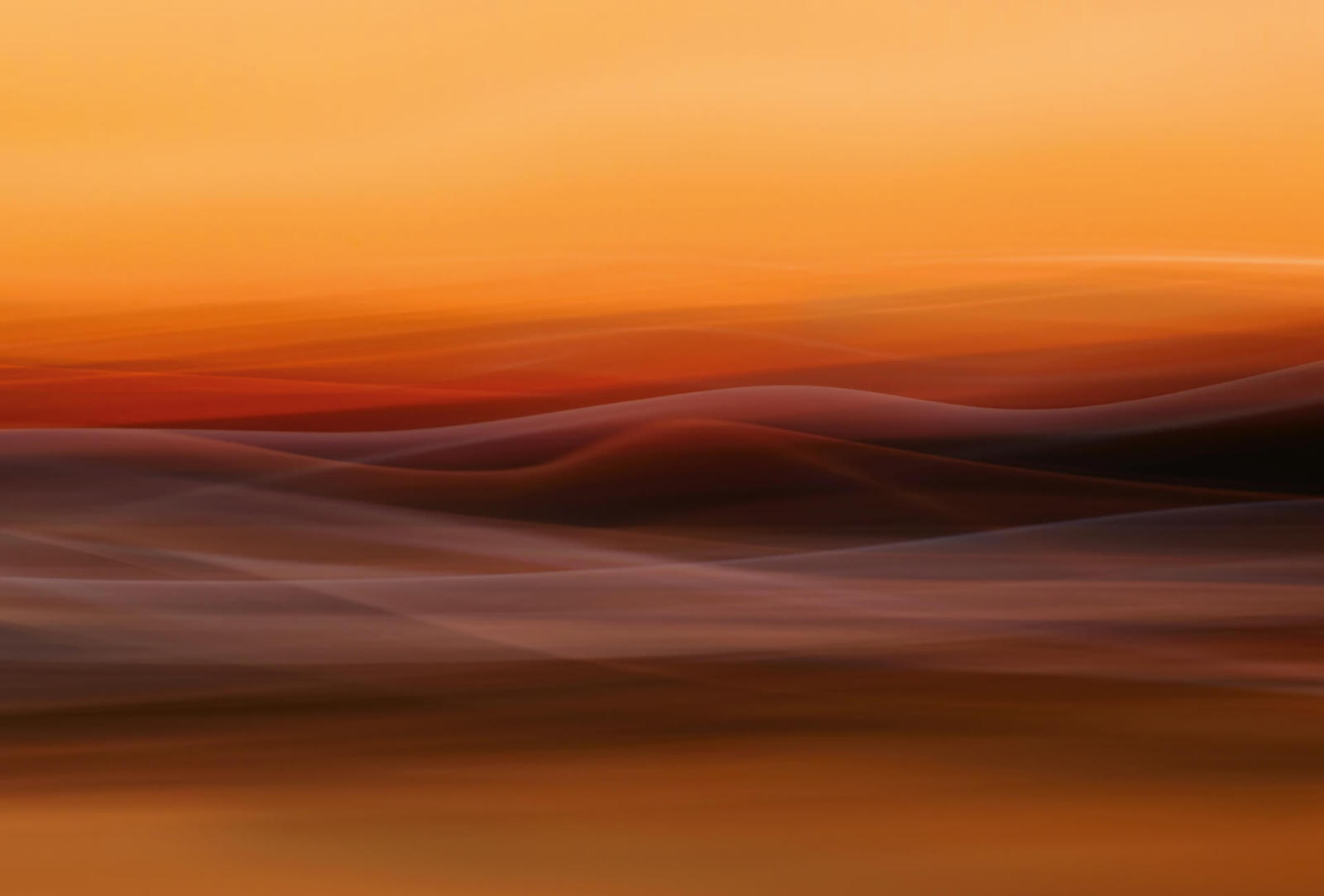 Fototapete DESIGNWALLS 2.0 - orange-gelb - Nebel - 2,6 Meter